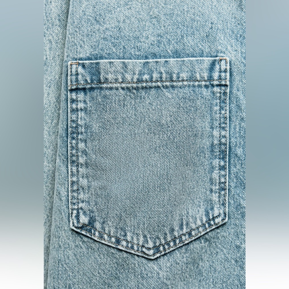 ZARA Z1975 OVERSIZED DENIM OVERSHIRT - Picture 7 of 8